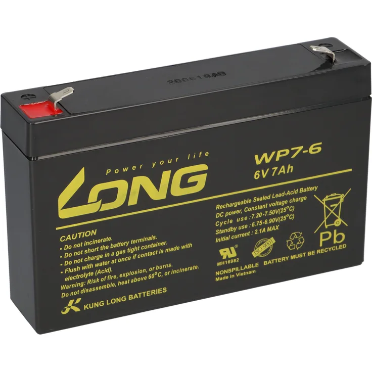 Akku für Panasonic LC-R067R2P 6V 7,2Ah AGM Batterie