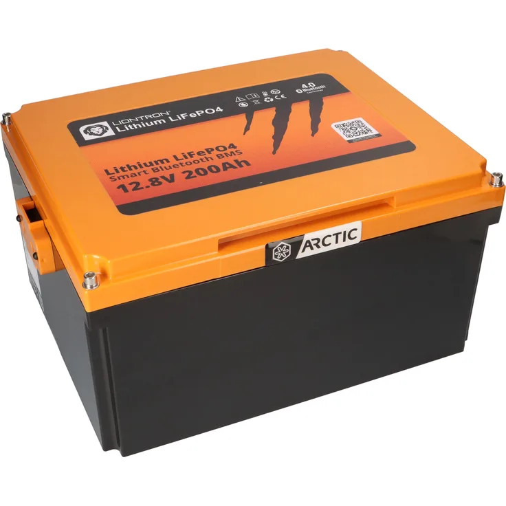 LIONTRON LiFePO4 Akku 12,8V 200Ah LX Arctic Untersitz BMS bis -30°C mit Bluetooth