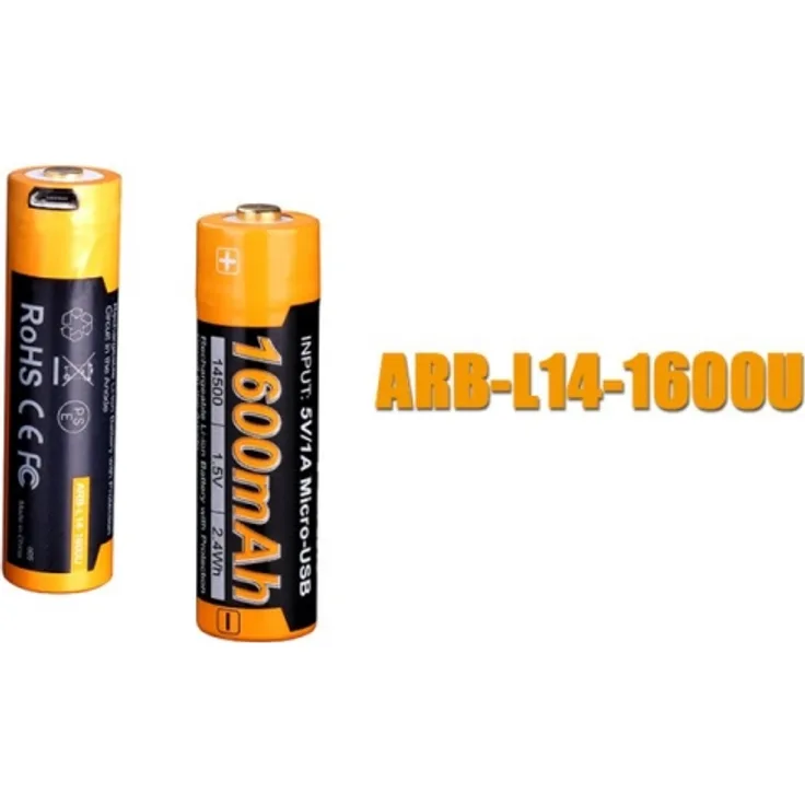 Fenix ARB-L14-1600U geschützter Mignon AA LR6 Li-Ionen USB Akku