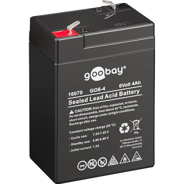 Goobay - GO6-4 - 6 Volt 4000mAh Pb – Bild 1