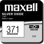 Maxell 371 Uhrenzelle Silber Oxid Knopfzelle SR920SW 1,55 V 1er Blister 18290100
