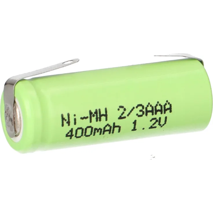 Akku Zelle 1,2V 400mAh 2-3AAA Z Lötfähne NiMH
