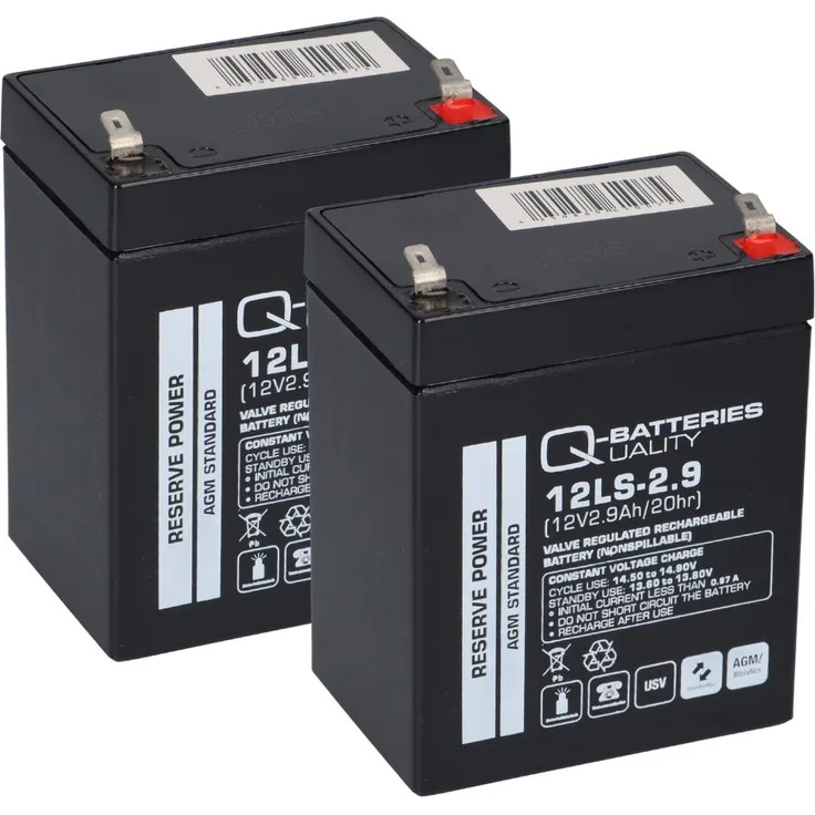 Akku 2x 12V 2,9Ah Bleigel Linak Hebesysteme zum Selbsteinbau QB