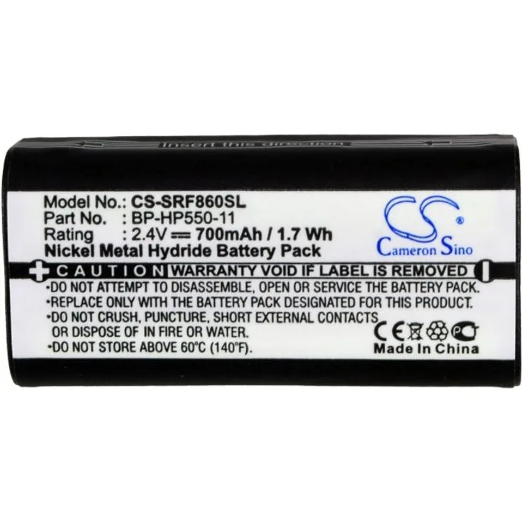 Ersatzakku - CS-SRF860SL - Sony BP-HP550-11 - MDR-IF245RK - MDR-RF810 - 2,4 Volt 700mAh Ni-MH