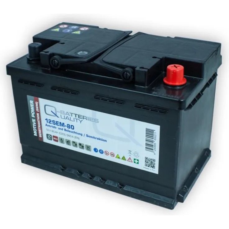 Versorgungsbatterie 12V 80Ah Antrieb Solar Wohnmobil Boot Mover Schiff Batterie kompatibel zu FF 12 060, 956 01, 956 02, LFD70