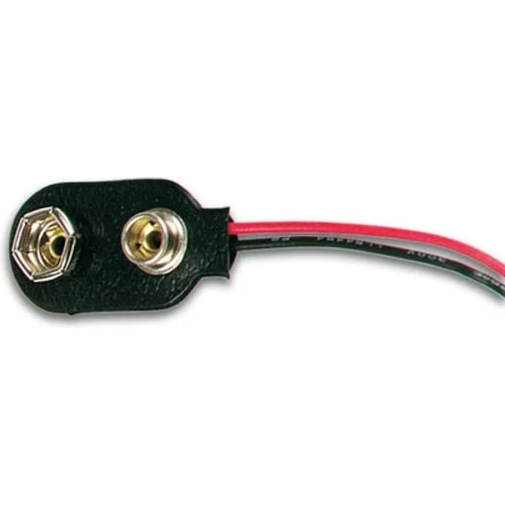 BATTERIECLIP FÜR 1 x 9V-BATTERIE (-'-'I-'-'-TYP)