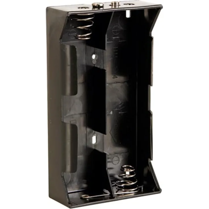 Velleman - BH142B - Batteriehalter für 4 x D-Batterie (mit Druckknopfanschlüssen)