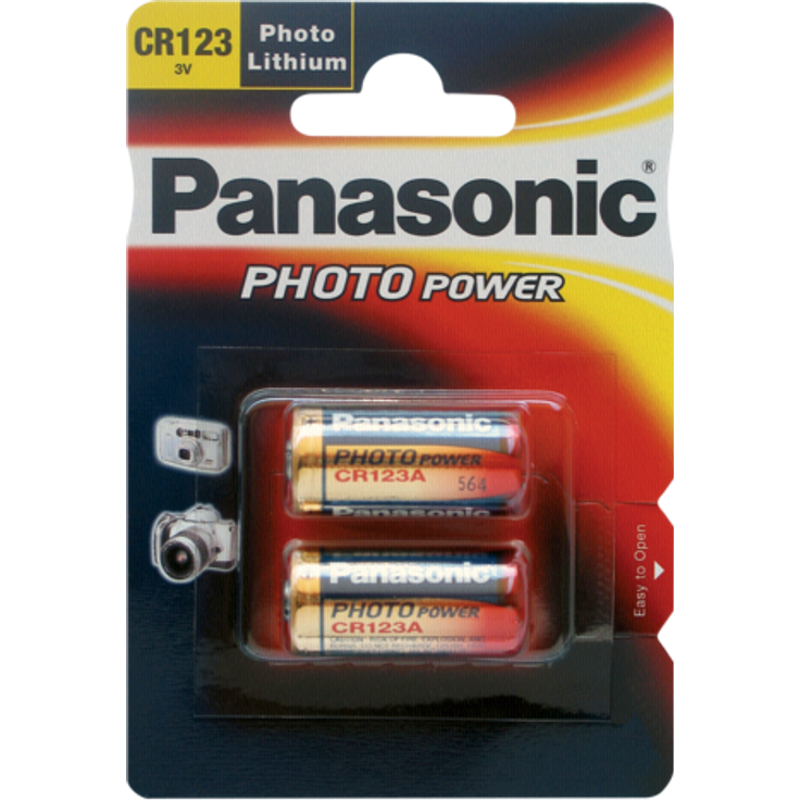 Panasonic Lithium Photo CR-123AL-2BP, Batterie, CR-123AL-2BP – Bild 1