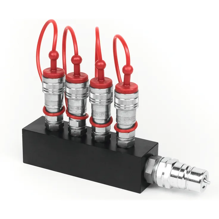 TCM FX CO2 Verteilerblock (4x3-8 in auf 1x3-4 out)