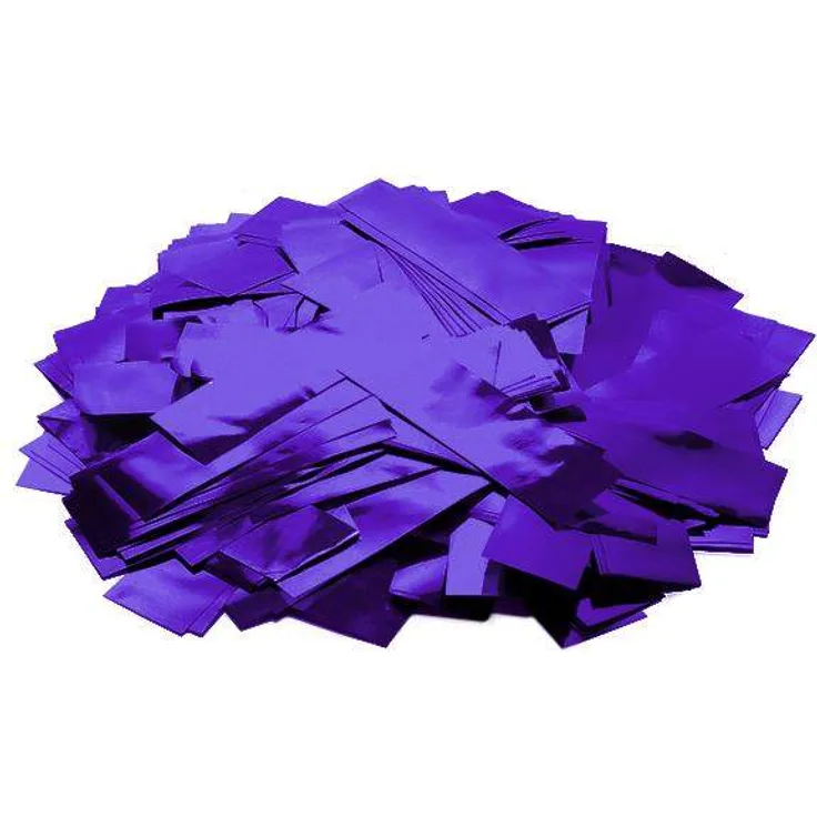 TCM FX Metallic Konfetti rechteckig 55x18mm, lila, 1kg
