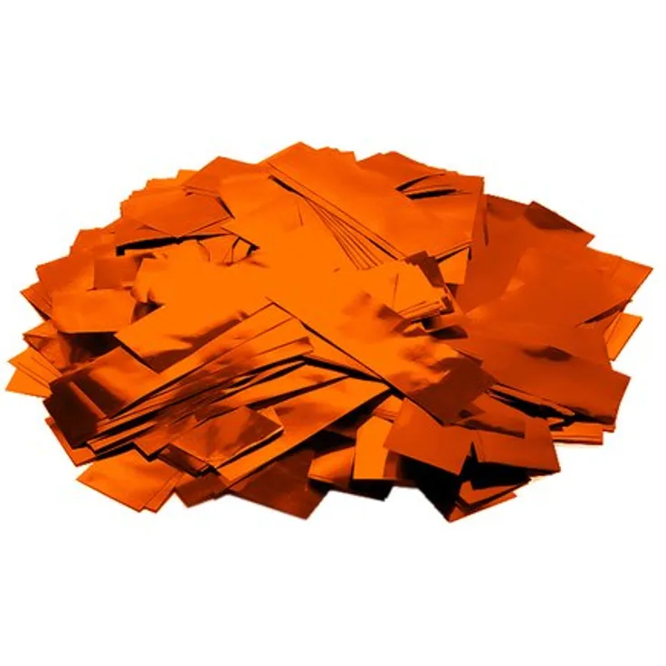 TCM FX Metallic Konfetti rechteckig 55x18mm, orange, 1kg