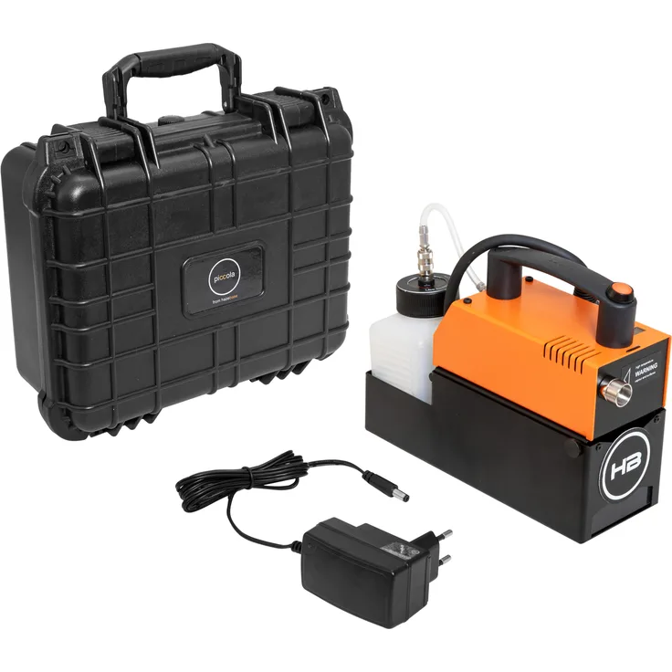 HAZEBASE piccola Akku-Nebelmaschine 12V-200W DMX