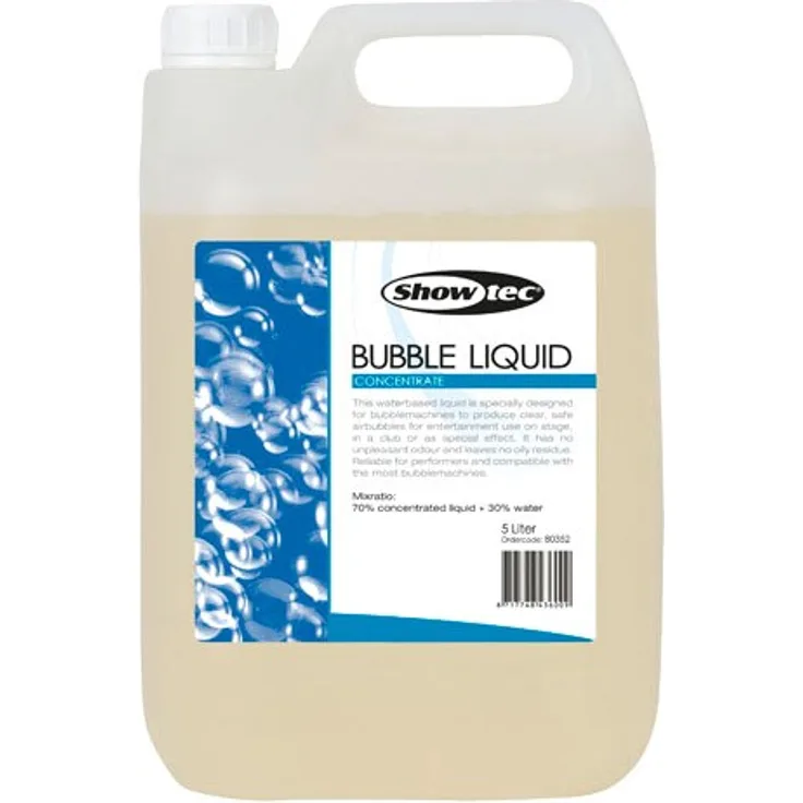 Showtec Bubble Liquid - 5 Liter, Konzentrat