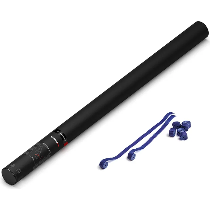 Magic FX Handbetriebene Streamerkanone PRO 80cm - Dunkelblau