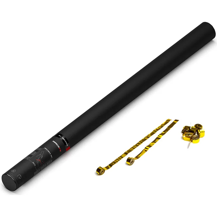 Magic FX Handbetriebene Streamerkanone PRO 80cm - Gold Metallic