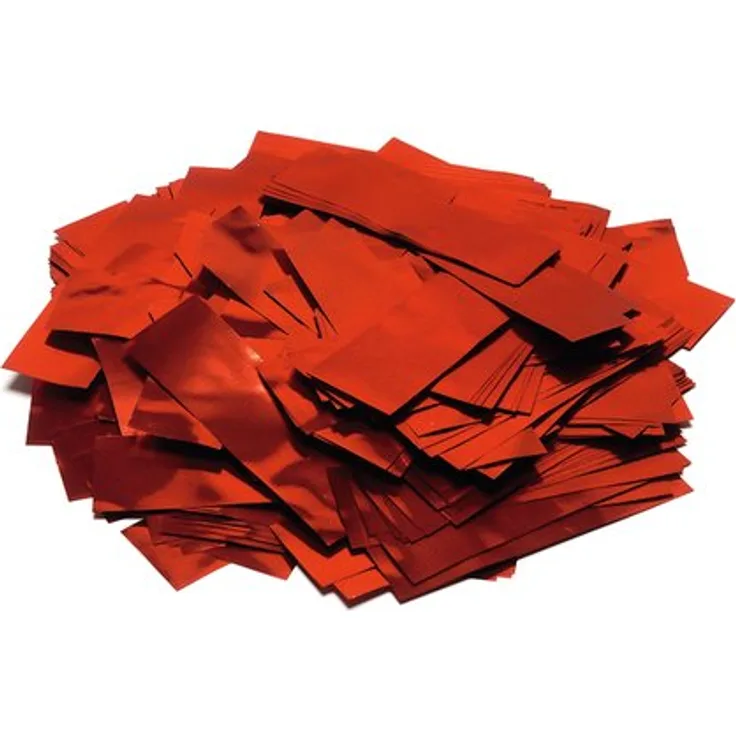 TCM FX Metallic Konfetti rechteckig 55x18mm, rot, 1kg
