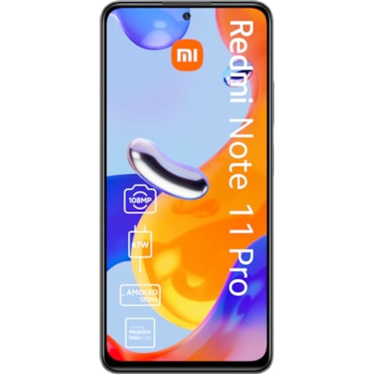Xiaomi Redmi Note 11 Pro Smartphone 16,94cm (6,67 Zoll) AMOLED-Display, 128GB interner Speicher, 6GB RAM, Dual-SIM, Android 11, Polar White – Bild 3