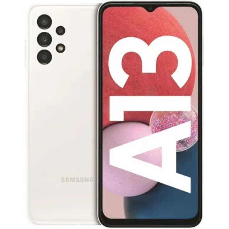 Samsung Galaxy A13 Smartphone 16,76cm (6,6 Zoll) LCD-Display, 64GB interner Speicher, 4GB RAM, Dual-SIM, Android 12, White – Bild 1