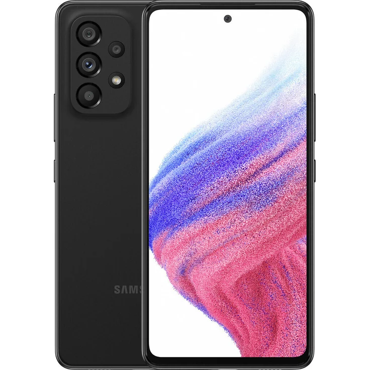 Samsung Galaxy A53 5G Enterprise Edition Smartphone 16,51cm (6,5 Zoll) AMOLED-Display, 128GB interner Speicher, 6GB RAM, Dual-SIM, Android 12, Black – Bild 1