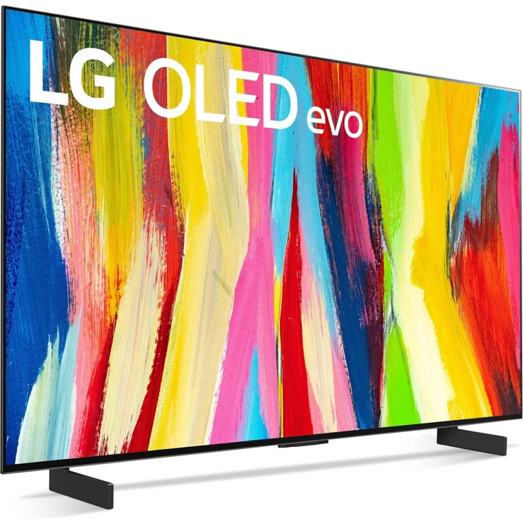 LG OLED42C27LA 106 cm (42 Zoll) OLED evo Smart TV (Ultra HD, Dolby Vision IQ, Dolby Vision, HDR10, HLG, OLED) Twin-HD-Triple-Tuner (Sat, Antenne, Kabel) Modelljahr 2022 Energieklasse G (DE-Modell) – Bild 2