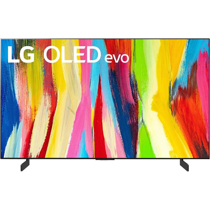 LG OLED42C27LA 106 cm (42 Zoll) OLED evo Smart TV (Ultra HD, Dolby Vision IQ, Dolby Vision, HDR10, HLG, OLED) Twin-HD-Triple-Tuner (Sat, Antenne, Kabel) Modelljahr 2022 Energieklasse G (DE-Modell) – Bild 1