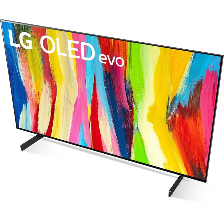 LG OLED42C27LA 106 cm (42 Zoll) OLED evo Smart TV (Ultra HD, Dolby Vision IQ, Dolby Vision, HDR10, HLG, OLED) Twin-HD-Triple-Tuner (Sat, Antenne, Kabel) Modelljahr 2022 Energieklasse G (DE-Modell) – Bild 6