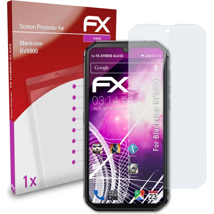 atFoliX Panzerfolie kompatibel mit Blackview BV9900 9H Schutzpanzer