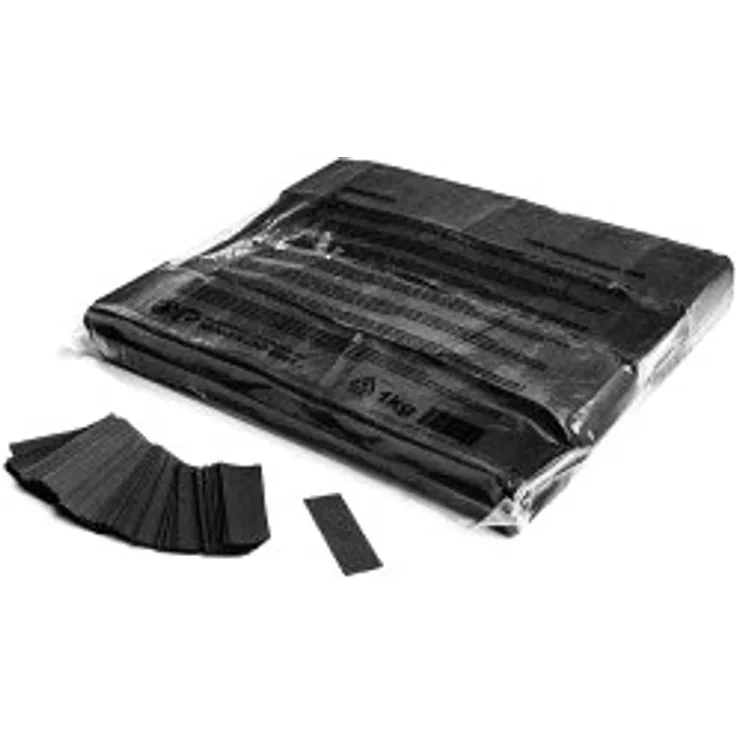 Magic FX Slowfall Konfetti Rechteckig 55x17mm - Schwarz 1kg