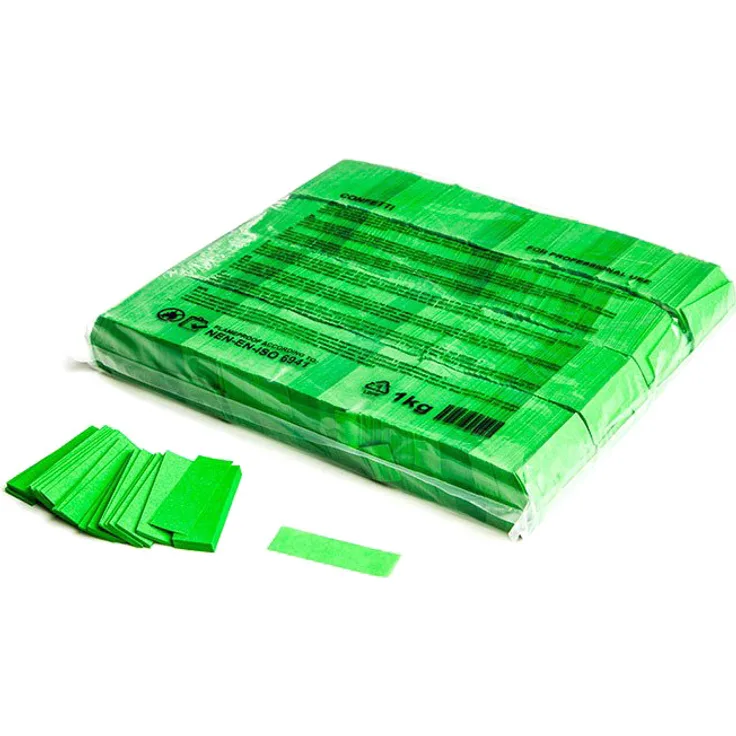 Magic FX Slowfall Konfetti Rechteckig 55x17mm - Hellgrün 1kg