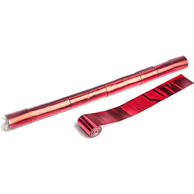 Magic FX Metallic Stadium Streamer 20m x 5cm - Rot