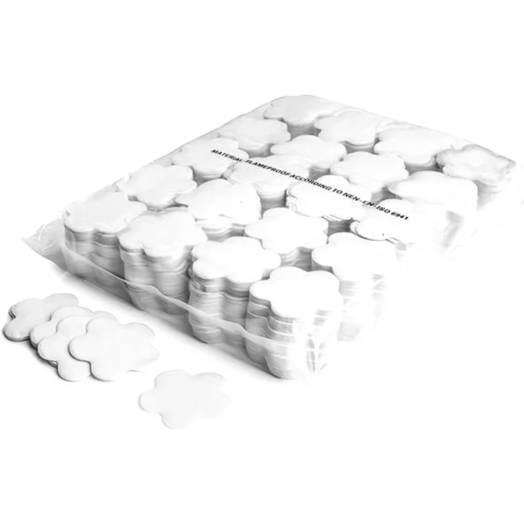 Magic FX Slowfall Konfetti Blumenförmig 55mm - Weiß 1kg