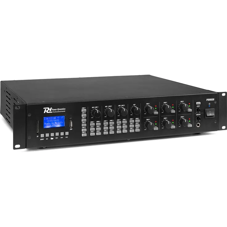 Power Dynamics PRM606 100V 6-Zonen Matrix-Verstärker 6x 60W
