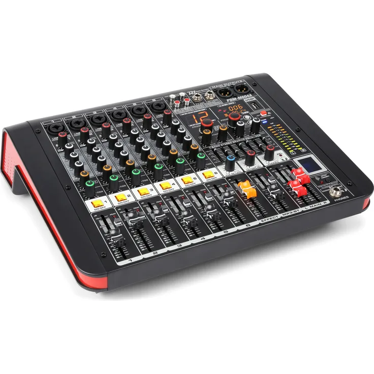 Power Dynamics PDM-M604A 6-Kanal-Musikmischpult mit Verstärker