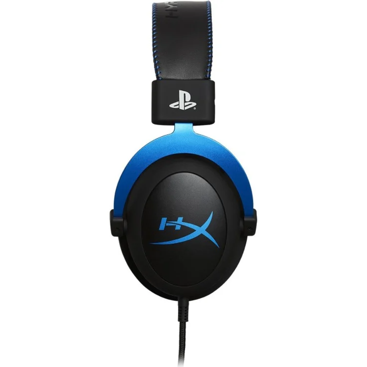 HyperX Cloud - Gaming-Headset, Playstation, offizielles Lizenzprodukt, für PS5 und PS4, Memory-Schaum-Komfort, Mikrofon mit Geräuschunterdrückung, robuster Aluminiumrahmen (HX-HSCLS-BL) – Bild 3