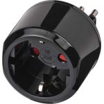 brennenstuhl Reisestecker Schutzkontakt - Italien, schwarz