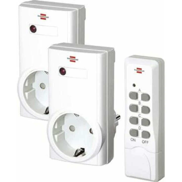 Brennenstuhl RCS 1000 N Comfort, 2er Funksteckdosen-Set mit Fernbedienung – Bild 1