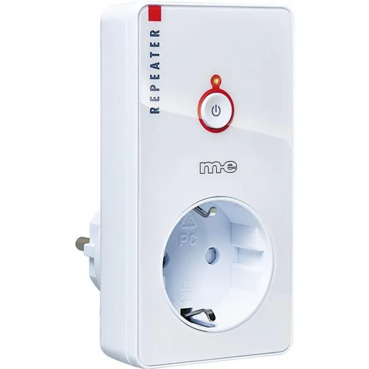 M-E Cuveo CR-R1-W Funk-Steckdose, Repeater, weiß (55220)