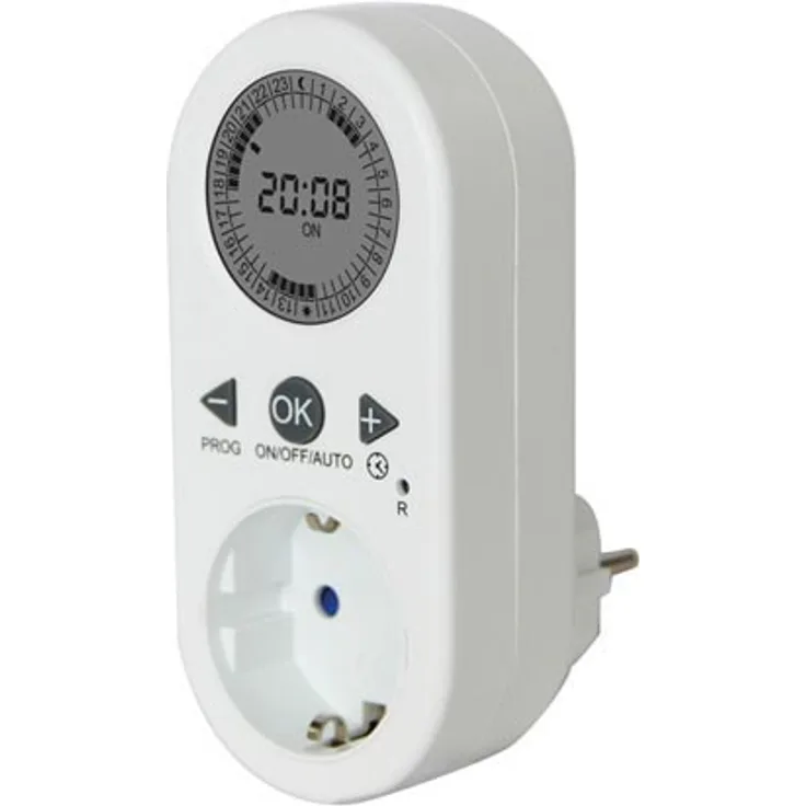 Perel - E305DD-G - 24-Std.-ZEITSCHALTUHR - DIGITAL - SCHUTZKONTAKT (DEUTSCHES SYSTEM)