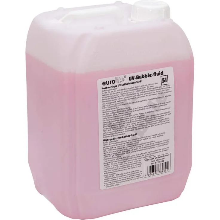 EUROLITE UV-Seifenblasenfluid 5l rot