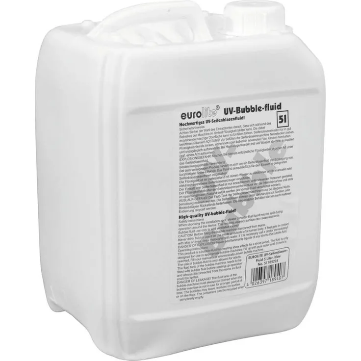 EUROLITE UV-Seifenblasenfluid 5l blau