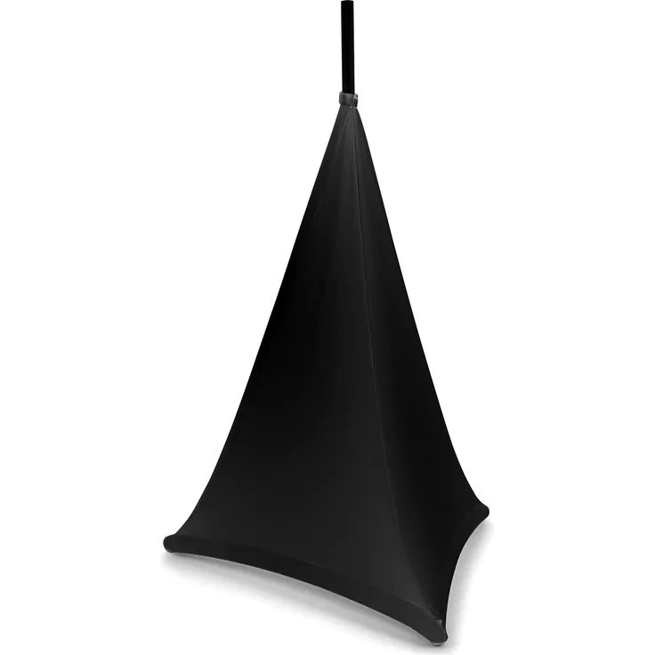 beamZ LSS07B Lautsprecherständerabdeckung schwarz 70cm