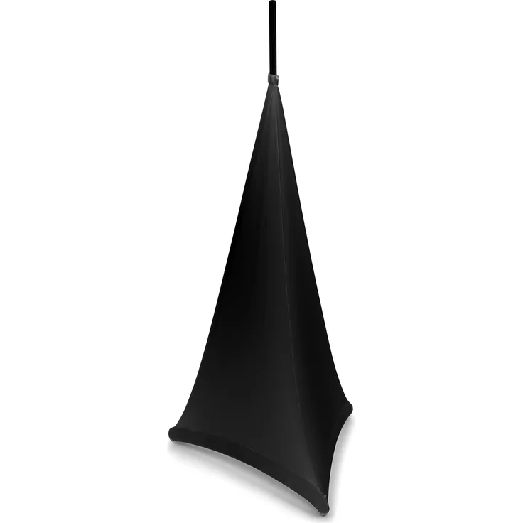 beamZ LSS12B Lautsprecherständerabdeckung schwarz 120cm