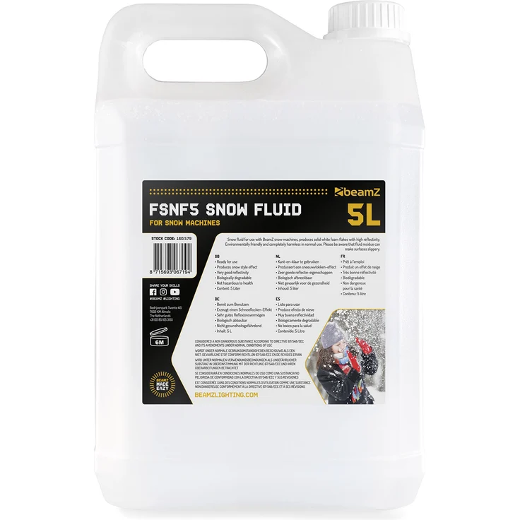 beamZ FSNF5 Schnee-Fluid 5L – Bild 1