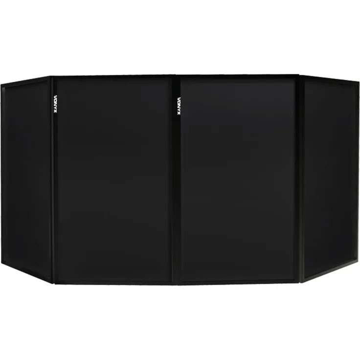 Vonyx DB2B Faltbare DJ Leinwand 120 x 70 Schwarz (4 Panels)