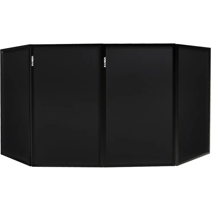 Vonyx DB2B Faltbare DJ Leinwand 120 x 70 Schwarz (4 Panels) – Bild 1