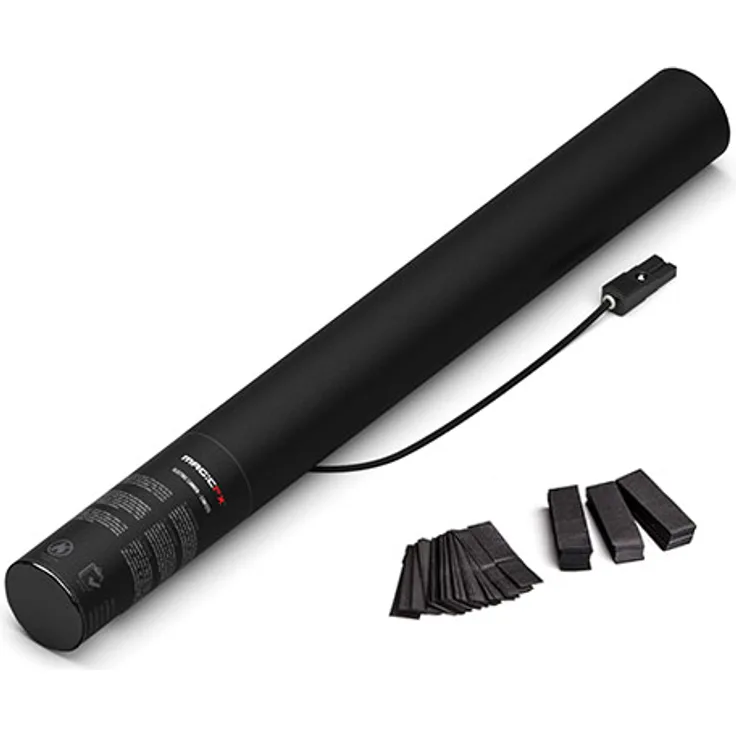 Magic FX Elektrische Konfettikanone 50cm - Schwarz