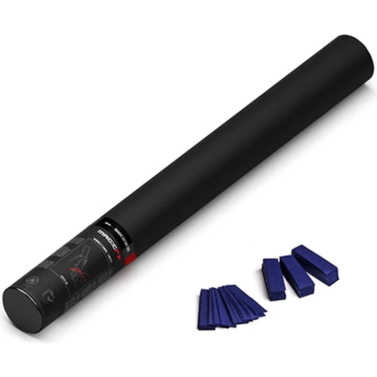 Magic FX Handbetriebene Konfettikanone 50cm - Dunkelblau