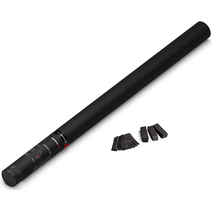 Magic FX Handbetriebene Konfettikanone PRO 80cm - Schwarz