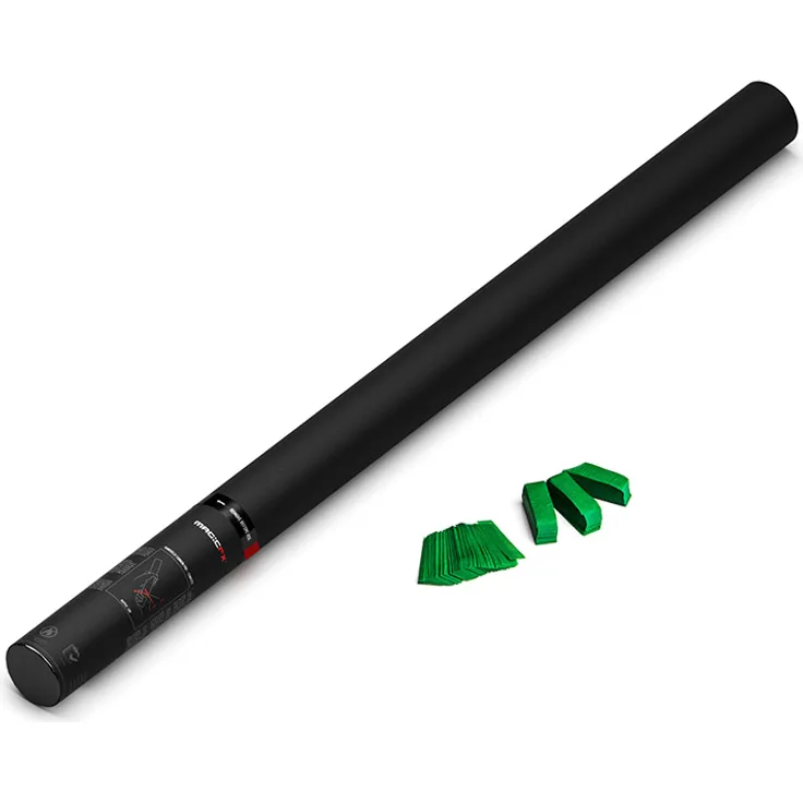 Magic FX Handbetriebene Konfettikanone PRO 80cm - Dunkelgrün