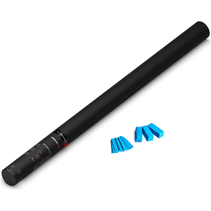 Magic FX Handbetriebene Konfettikanone PRO 80cm - Hellblau